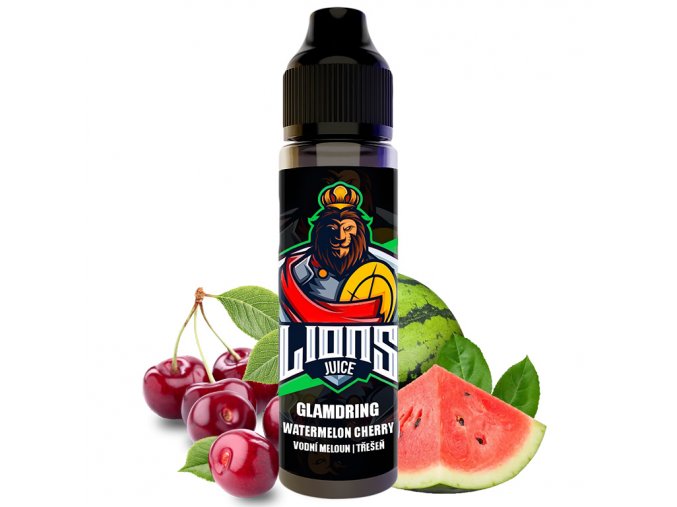 Lions Juice - S&V - Glamdring (Vodní meloun s třešní) - 10ml, produktový obrázek.