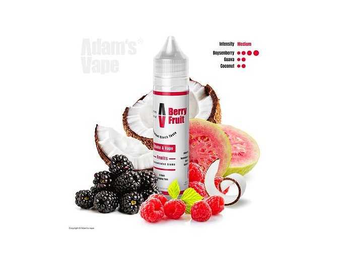 Příchuť Adams Vape S&V: Berry Fruit (Bobulovité plody s kokosem) 12ml