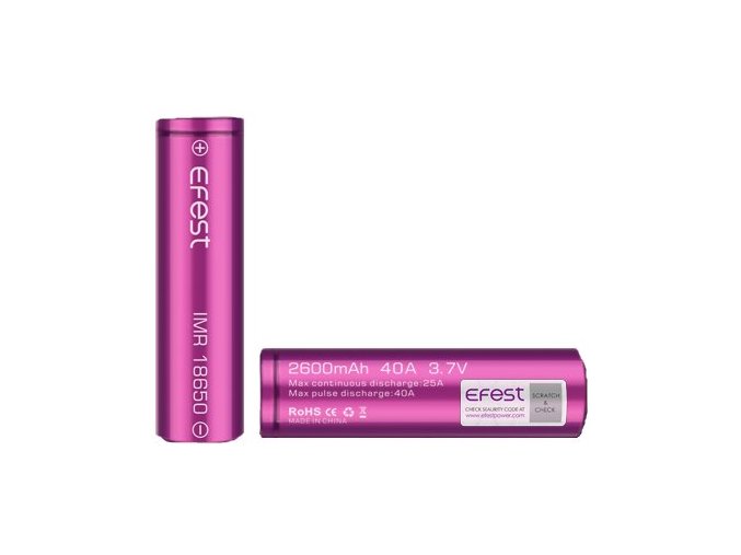 Efest baterie typ 18650 3500mAh 20A