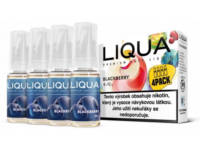 Liquid LIQUA CZ Elements 4Pack Blackberry 4x10ml-6mg (ostružina)