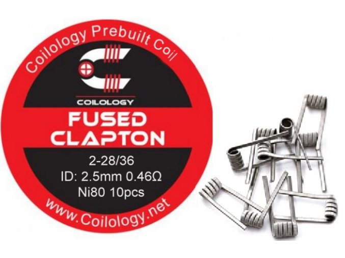 Coilology Fused Clapton předmotané spirálky Ni80 0,46ohm 10ks