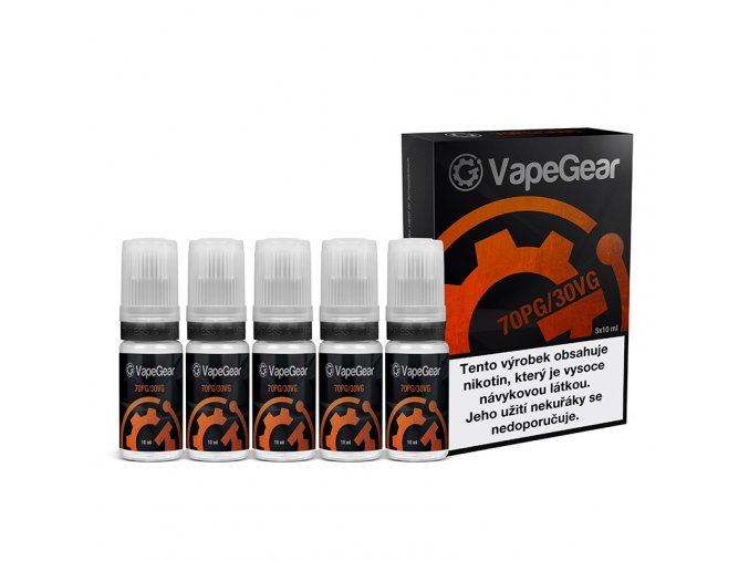 vapegear 70pg 30vg 5x10ml