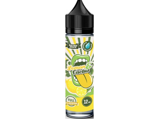 big mouth shake and vape 12ml retro lemon and cactus