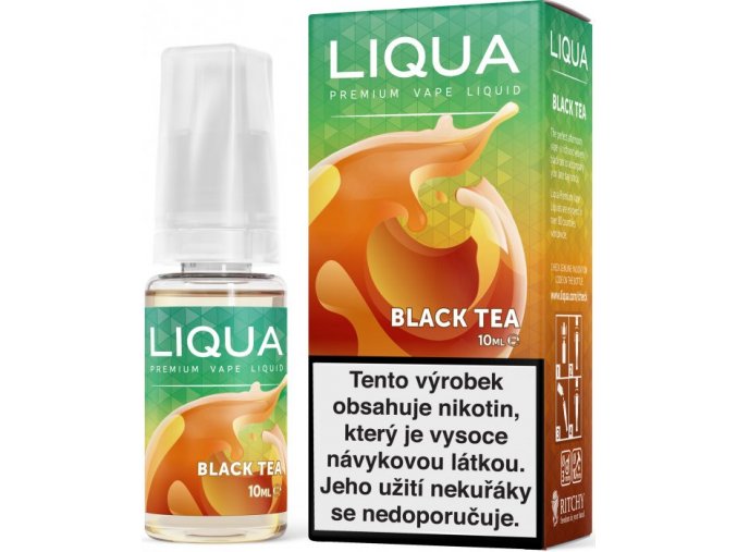 liquid liqua cz elements black tea 10ml cerny caj
