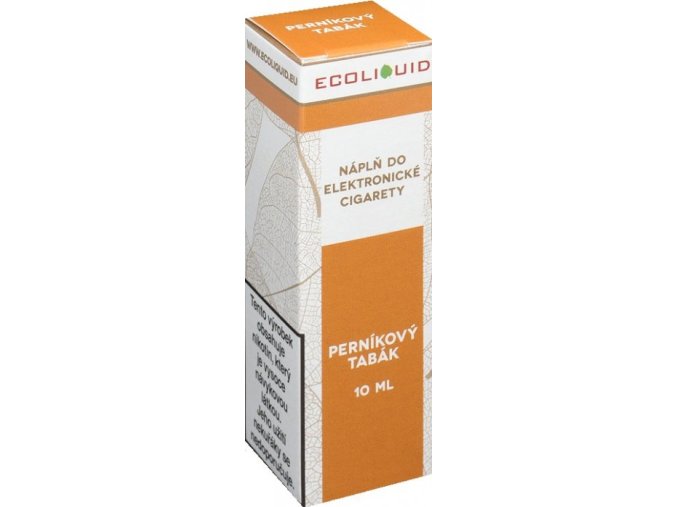 Liquid Ecoliquid Gingerbread tobacco 10ml - 12mg (Perníkový tabák)