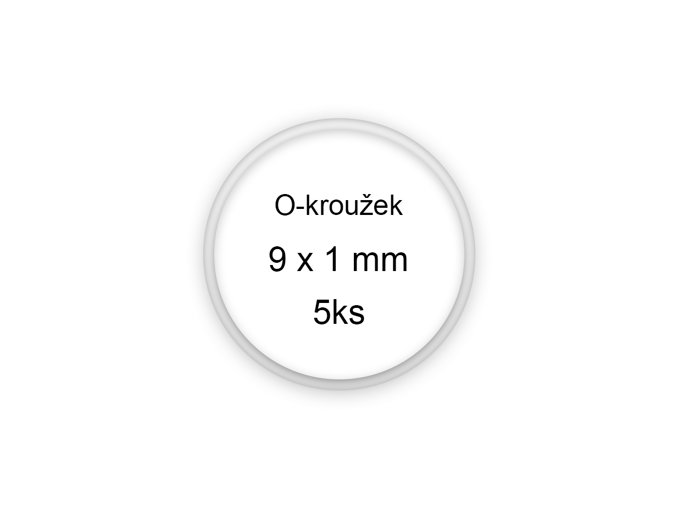 Sada O-kroužků / těsnění 9x1 mm (5ks)