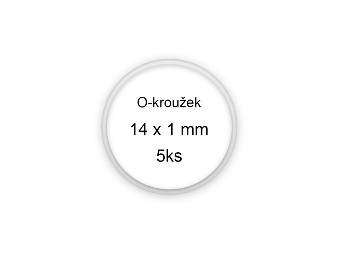 Sada O-kroužků / těsnění 14x1 mm (5ks)