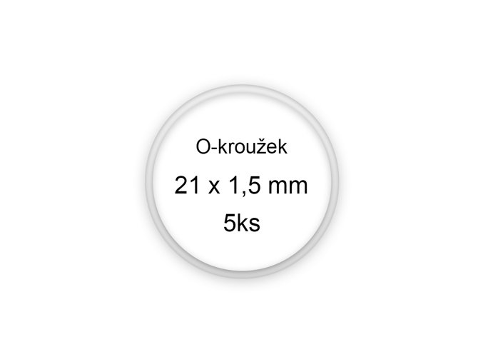Sada O-kroužků / těsnění 21x1,5 mm (5ks)