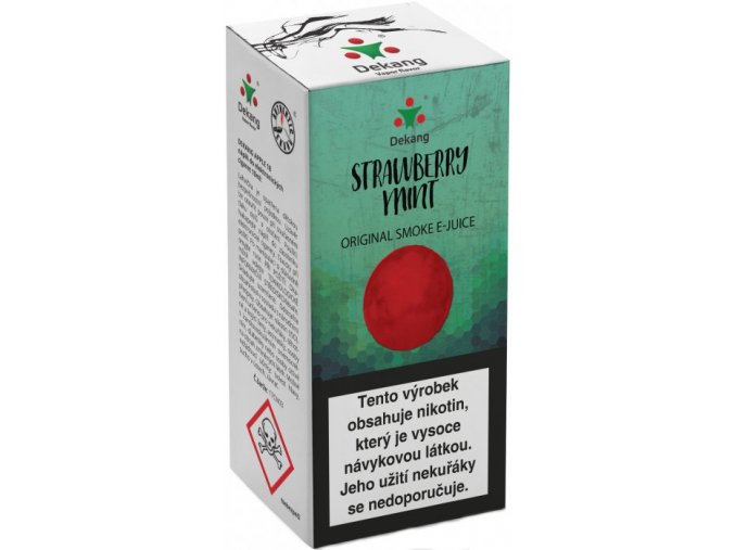 Liquid Dekang Strawberry mint 10ml - 18mg (Jahoda s mátou)