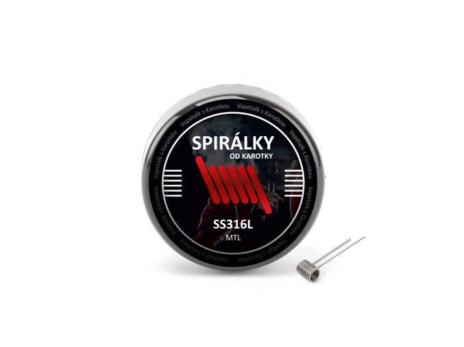 Spirálky od Karotky - MTL SS316L 0,9ohm (10ks)