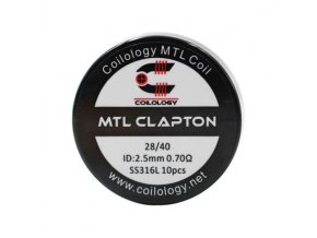 Předmotané spirálky Coilology MTL Series - MTL Clapton SS316L (0,7ohm) (10ks)