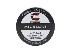 Předmotané spirálky Coilology MTL Series - MTL Staple Ni80 (0,68ohm) (10ks)