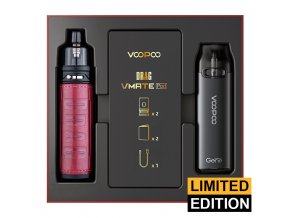 VOOPOO Drag S + VMATE Pod - Limitovaná edice (Marsala & Space Gray)