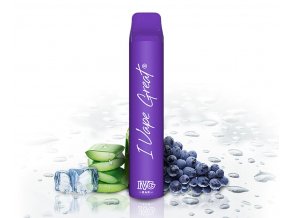 IVG Bar Plus + - Chladivé hrozny s Aloe (Aloe Grape ICE ), produktový obrázek.