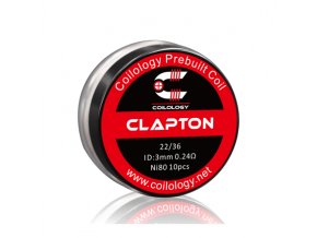 Předmotané spirálky Coilology Clapton Ni80 (0,24ohm) (10ks)