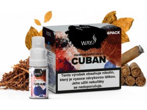 Liquid WAY to Vape 4Pack Cuban 4x10ml-3mg