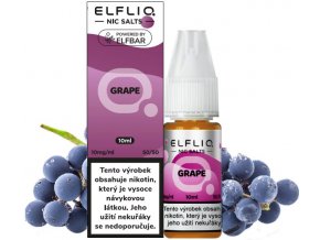 Liquid ELFLIQ Nic SALT Grape 10ml - 10mg