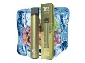X4 Bar - 0mg - ZERO - Grape ICE (Chladivé hroznové  víno)