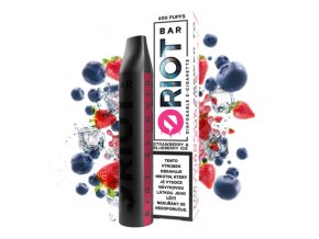 Elektronická cigareta: Riot Bar Disposable Pod 10mg (Strawberry Blueberry Ice)