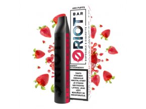 Elektronická cigareta: Riot Bar Disposable Pod 10mg (Sweet Strawberry)