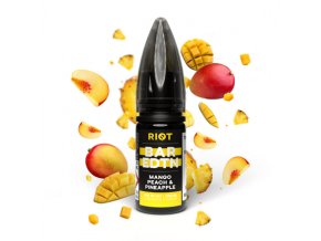 E-liquid Riot BAR EDTN Salt 10ml / 10mg: Mango Peach Pineapple (Mango, broskev a ananas)