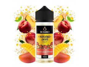 Bombo - Wailani Juice - S&V - Peach and Mango (Broskev a mango) 40ml, produktový obrázek.