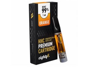 Eighty8 HHC Cartridge - Orange - 99 % HHC - 1ml, produktový obrázek.