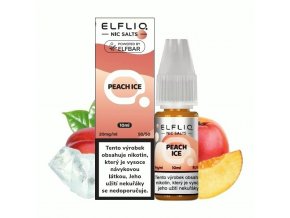 Elf Bar Elfliq - Salt e-liquid - Peach ICE - 10ml - 20mg, produktový obrázek.