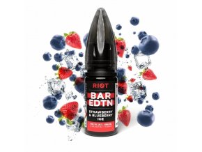 Riot BAR EDTN - Salt e-liquid - Strawberry Blueberry ICE - 10ml - 20mg, produktový obrázek.