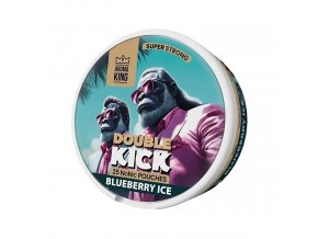 Aroma King Double Kick - NoNic sáčky - Blueberry ICE - 10mg /g, produktový obrázek.