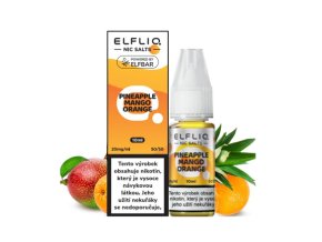 Elfliq Salt Pineapple Mango Orange (Ananas, mango, pomeranč) 10ml intenzita nikotinu 10mg