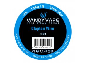 46591 vandy vape clapton ni80 odporovy drat 24ga 35ga 3m