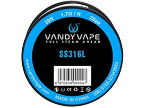 Vandy Vape SS316 odporový drát 26GA 9m