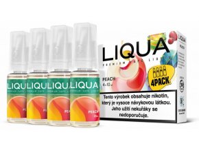 liqua cz elements 4pack peach 4x10ml broskev