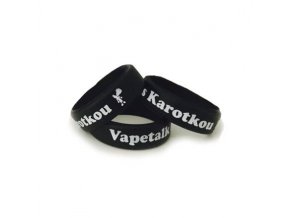 Dekorativní silikonový kroužek 22mm - Vapetalk s Karotkou (Černý)