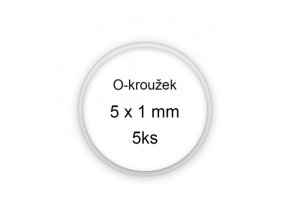 Sada O-kroužků / těsnění 5x1 mm (5ks)