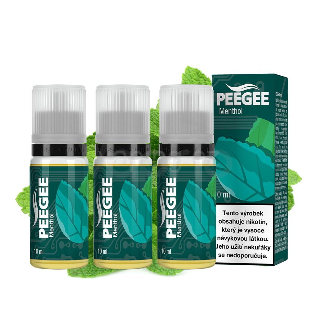 PEEGEE Mentol 3 x 10 ml 6 mg