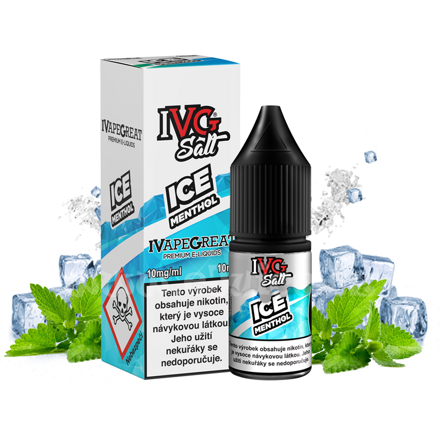 E-liquid IVG Salt 10ml / 20mg: Ice Menthol (Ledový mentol)