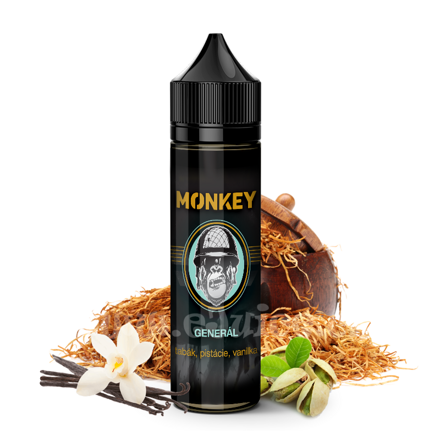 Příchuť Monkey S&V: Generál (Tabák s pistácií a vanilkou) 12ml