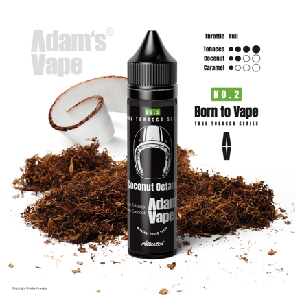 Adams Vape Příchuť Born to Vape S&V: Coconut Octane (Opravdový tabák s kokosem a karamelem) 12ml