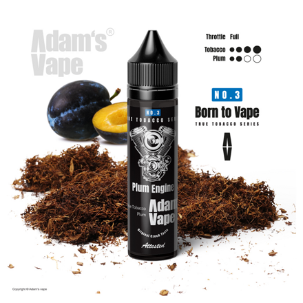 Adams Vape Příchuť Born to Vape S&V: Plum Engine (Opravdový tabák se švestkou) 12ml