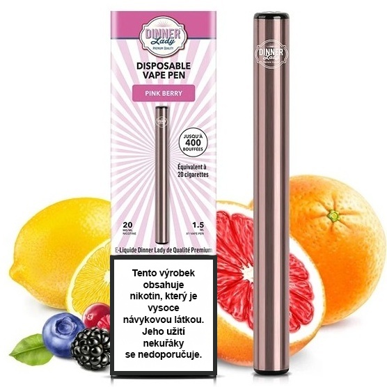 Dinner Lady Vape Pen Pink Berry 20mg