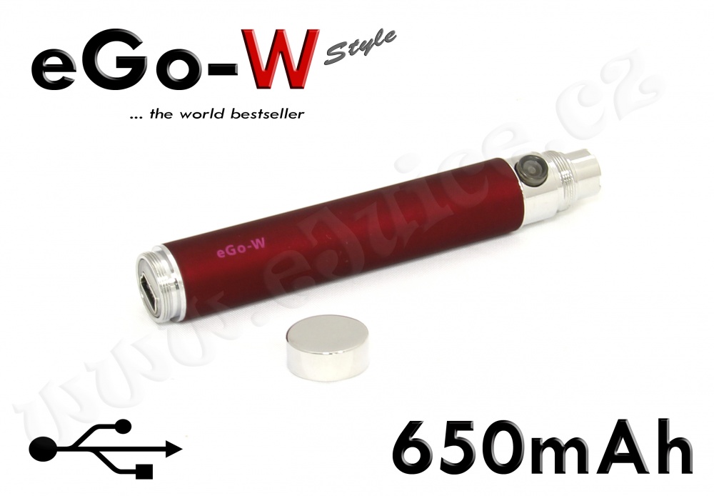 Microcig Baterie eGo-W / USB passthrough Vínová