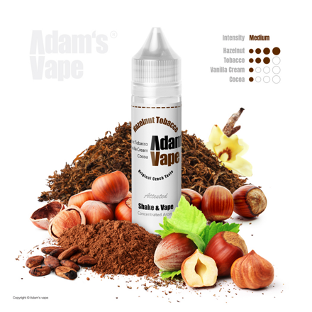 Příchuť Adams vape S&V: Hazelnut Tobacco (Jemný tabák s lískovým oříškem) 12ml