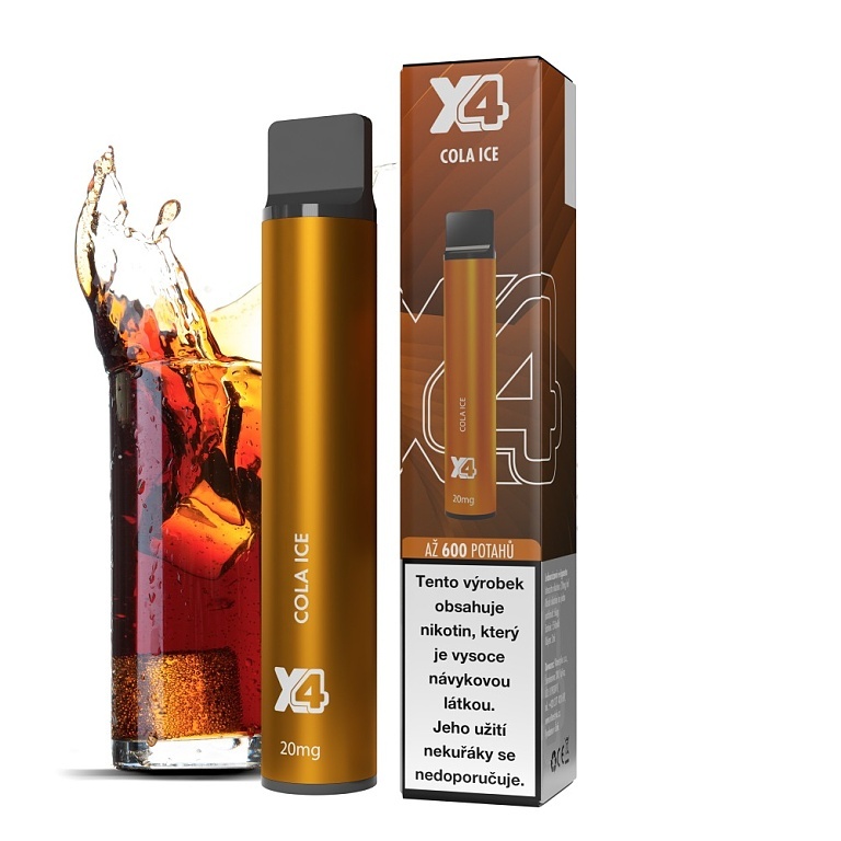 X4 Bar Cola ICE 20 mg 600 potáhnutí 1 ks