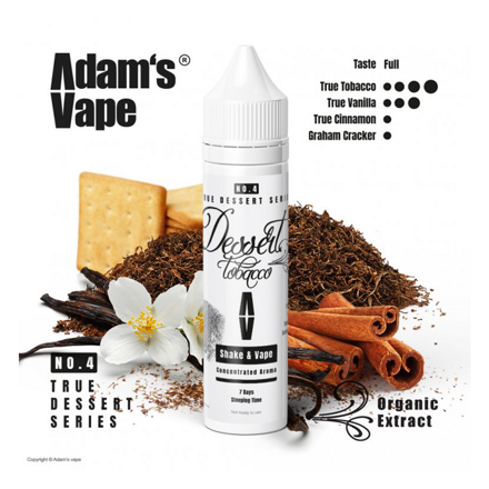 Adams Vape Příchuť True Dessert Series S&V: Dessert Tobacco (Dezertní tabák) 12ml