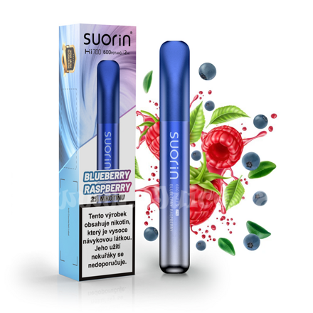 Suorin Bar Hi700 Blueberry Raspberry 20 mg 600 potáhnutí 1 ks