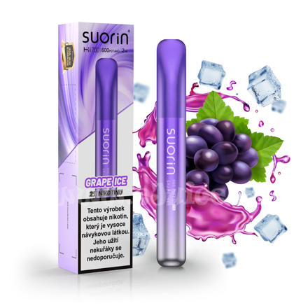 Suorin Bar Hi700 Grape Ice 20 mg 600 potáhnutí 1 ks