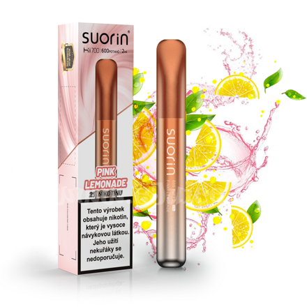 Suorin Bar Hi700 Pink Lemonade 20 mg 600 potáhnutí 1 ks