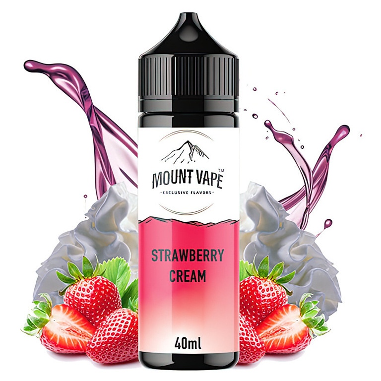Mount Vape - Shake & Vape - Strawberry Cream - 40ml